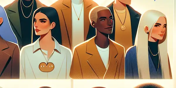 A modern digital environment showcasing diverse avatars in engaging poses, emphasizing interactivity on an adult live streaming platform.